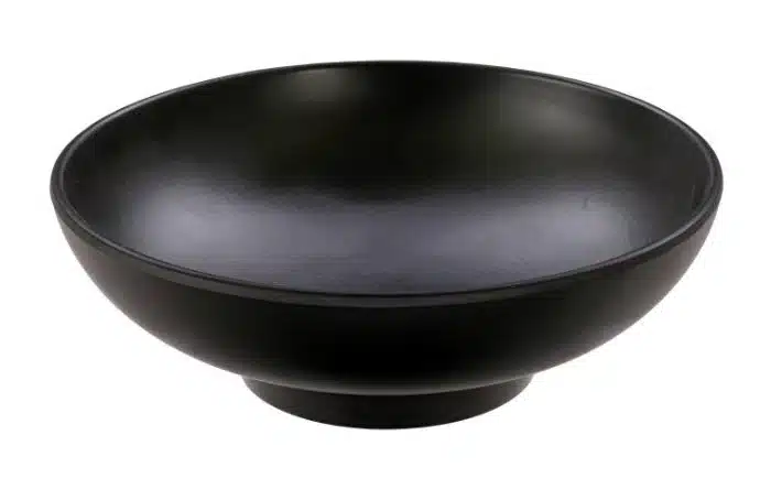 Zwarte kom - Melamine Zen 22,6 x 7.5 cm