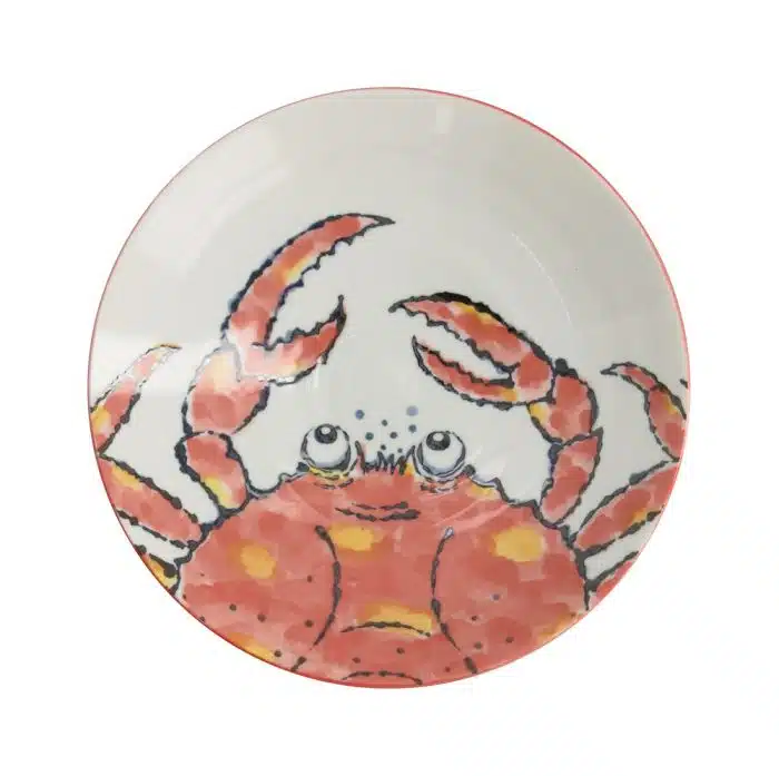 Tokyo Design Studio - Sea Food - Deep Plate - Red- Crab - Image 2