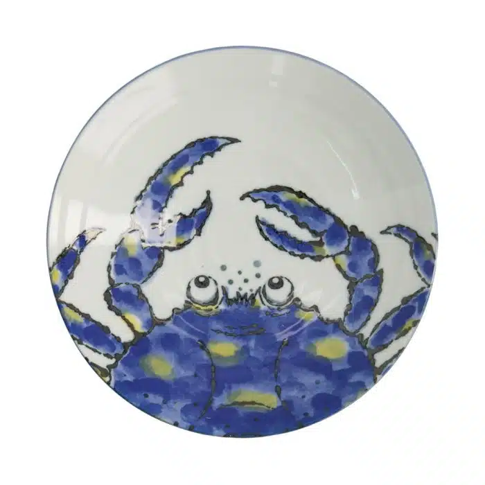 Tokyo Design Studio - Sea Food - Deep Plate - Blue- Crab - Image 2