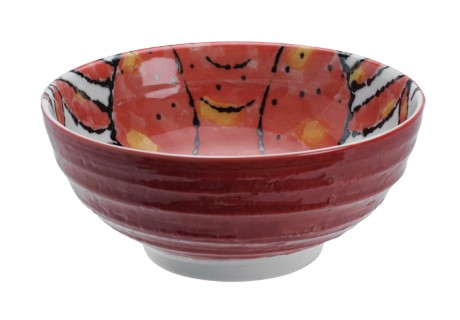 Seafood Noodle Bowl 18.5x8.2cm 1200ml Crab Red HB-9930/K 17793 3/24