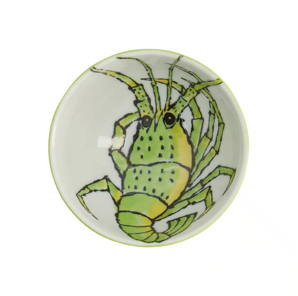 Tokyo Design Studio - Seafood - Rice bowl - Lobster - Green - 11.2 x 7.2cm - 300ml - Image 2