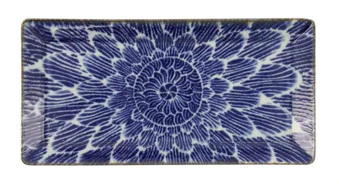 Tokyo Design Studio - Ohuke Dahlia - Rectangular Plate - 23x11cm