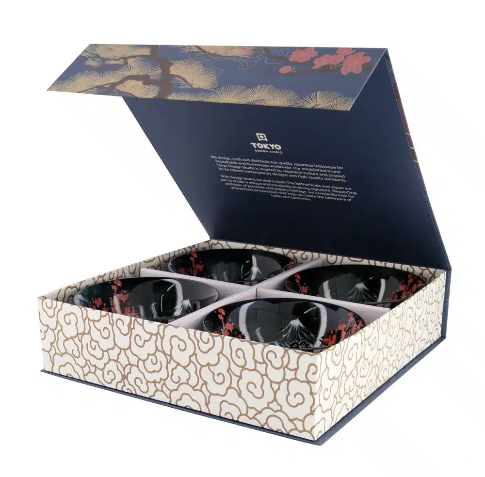 Tokyo Design Studio - Kabuki - Bowl Set - Black - 14.8x7cm - 550ml - Image 2