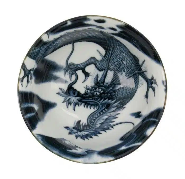 Japonism Dragon Small Tayo Bowl 12.7x6.8cm 350ml Black