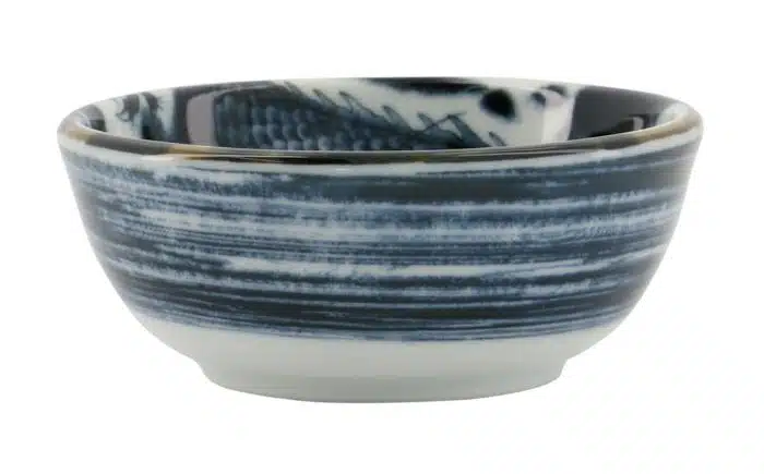 Japonism Dragon Dish 8.7x3.7cm 95ml Black