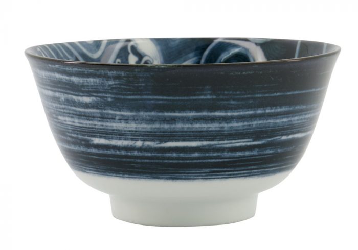 Japonism Carp Small Tayo Bowl 12.7x6.8cm 350ml Black