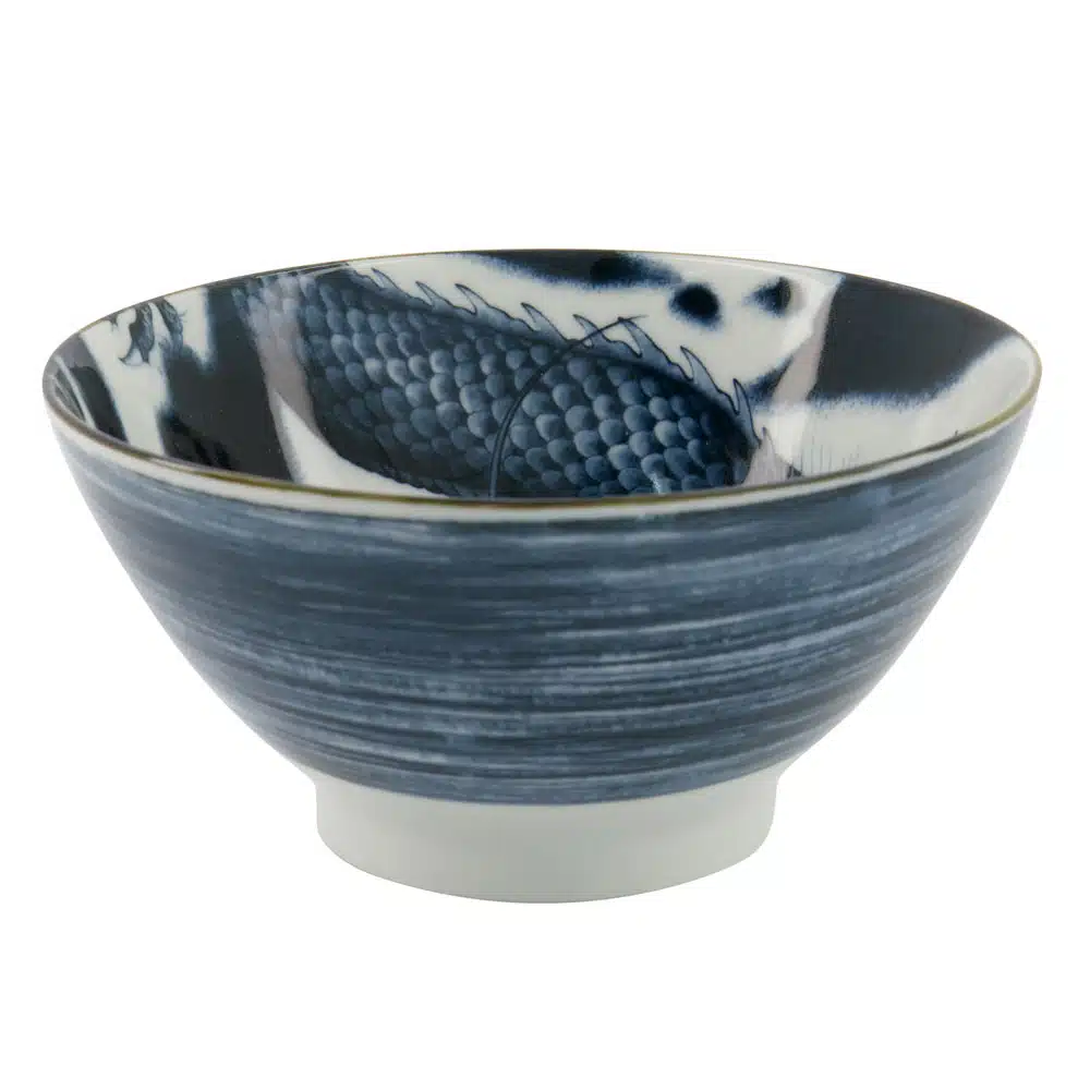 Tokyo Design Studio - Japonism Dragon - Ramen Bowl - Black - 17.8x8.8cm 1000ml