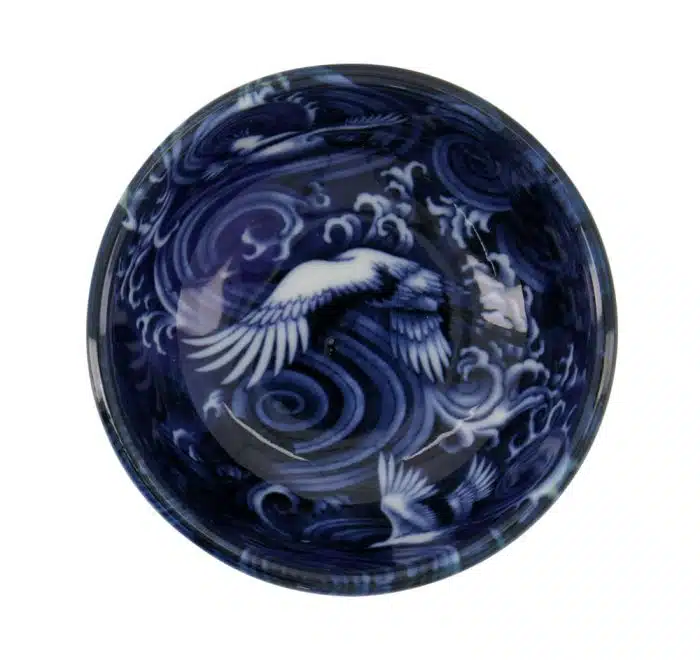Tokyo Design Studio - Japonism Crane - Bowl - Blue - 8.7x3.7cm 95ml - Image 2