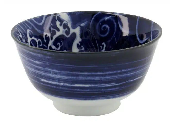 Tokyo Design Studio - Japonism Carp - Tayo Bowl - Blue - 12.7x6.8cm 350ml