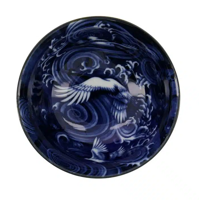 Tokyo Design Studio - Japonism Crane - Tayo Bowl - Blue - 12.7x6.8cm 350ml - Image 2