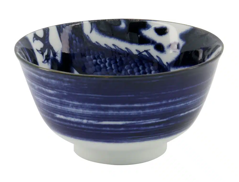 Tokyo Design Studio - Japonism Dragon - Ricebowl- Blue - 12.7x6.8cm - Image 2