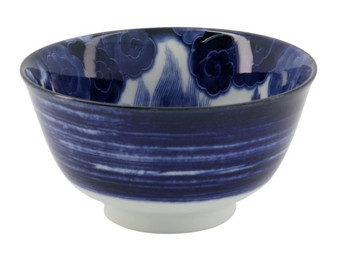 Tokyo Design Studio – Japonism Lion – Tayo Bowl – Blue – 12.7×6.8cm 350ml