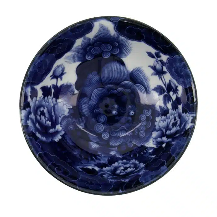 Tokyo Design Studio – Japonism Lion – Tayo Bowl – Blue – 14.7x7.6cm 500ml - Image 2