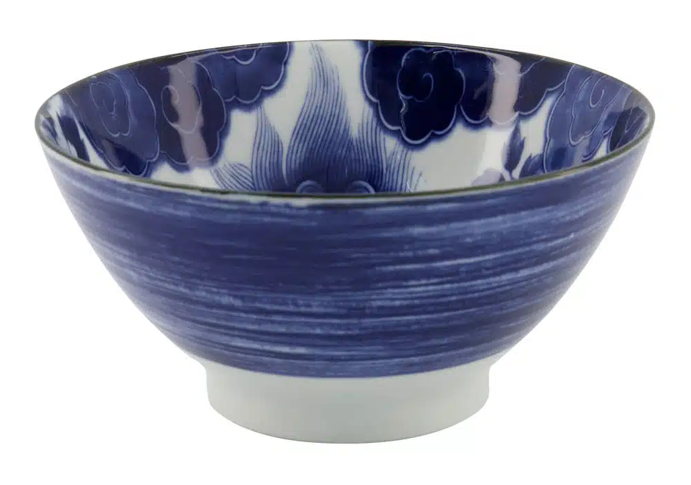 Tokyo Design Studio – Japonism Lion – Ramen Bowl – Blue – 17.8x8.8cm 1000ml