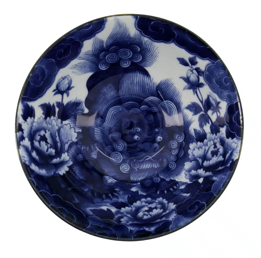 Tokyo Design Studio – Japonism Lion – Ramen Bowl – Blue – 17.8x8.8cm 1000ml - Image 2