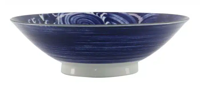 Tokyo Design Studio - Japonism Crane - Menbachi Bowl - Blue - 25.2x7.7cm 1600ml - Image 2