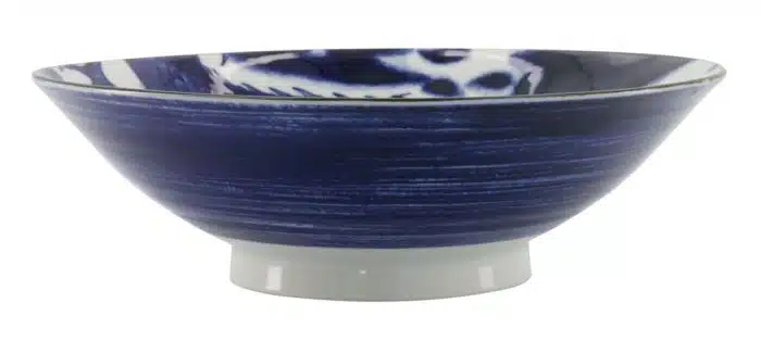 Tokyo Design Studio - Japonism Dragon - Menbachi Bowl - blue - 1600ml - 25.2x7.7cm - Image 2