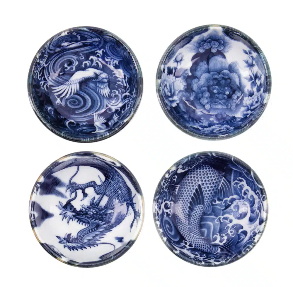 Tokyo Design Studio - Japonism - Sauce dishes - Set of 6 pieces - 95ml - 8.7x3.7cm