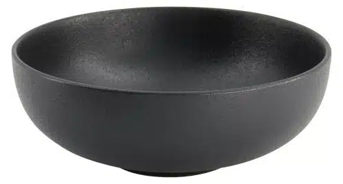 Yuzu Black Round Bowl 18.9x7cm 1000ml