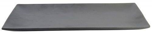 Yuzu Black Rect. Plate 34.3x19.4x2.4cm