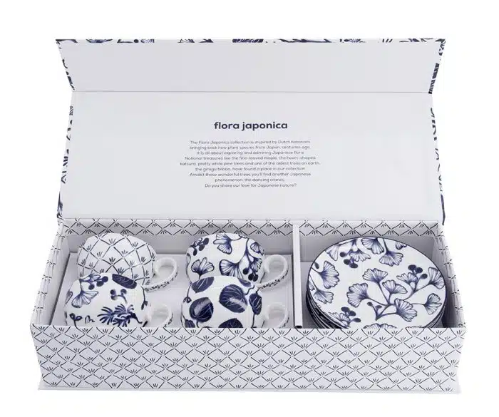 Tokyo Design Studio - Flora Japonica - Set with Cups and Saucers - 4 different designs - 100ml - Image 2