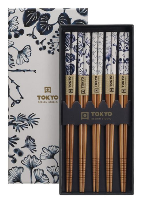 Chopstick Set/5 Giftbox Flora Japonica