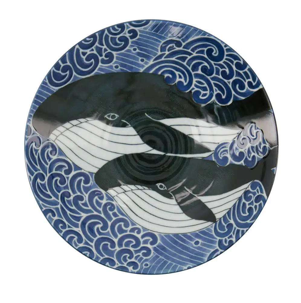 Tokyo Design Studio - Kawaii - Pasta Plate - Whale - 21.7x5.3cm 800ml - Image 2