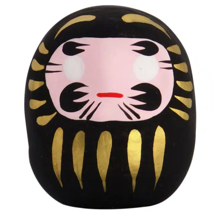 Black Daruma Doll - 6 cm