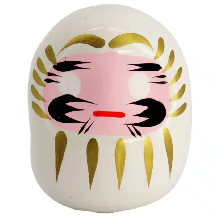 White Daruma Doll - 6 cm