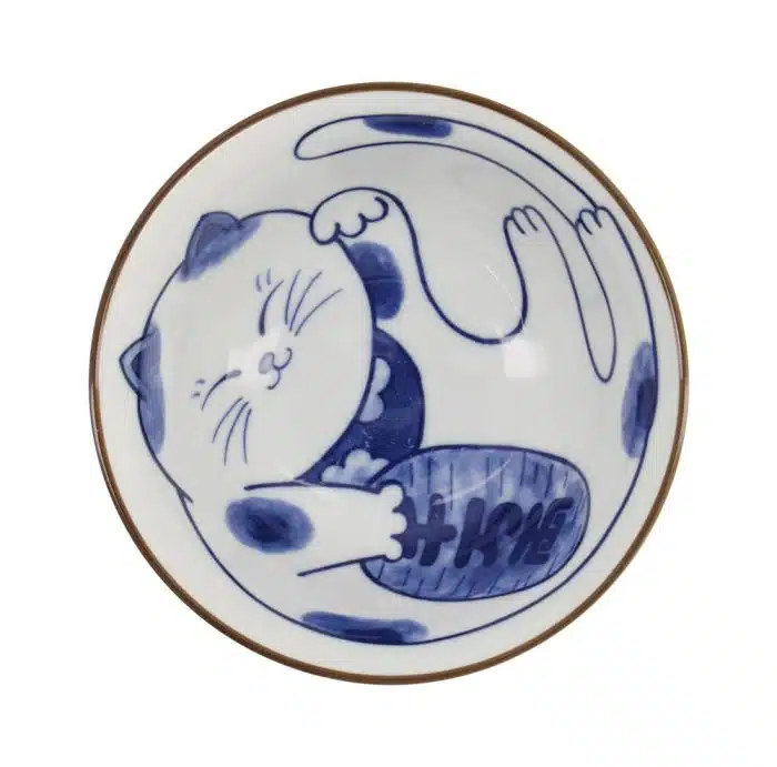 Tokyo Design Studio - Mixed Bowls - Tayo Bowl - Senmanryo Cat - 14.8×6.8cm 550ml - Image 3