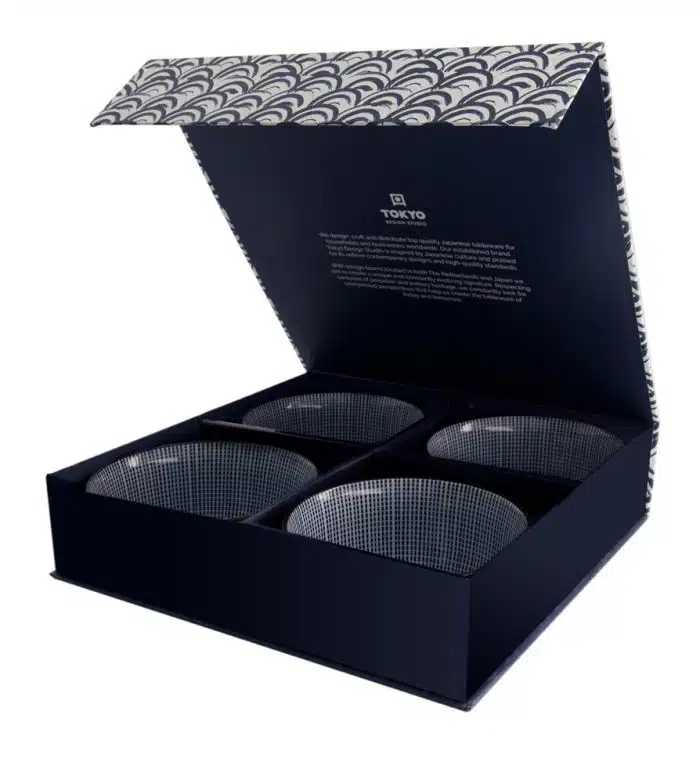 Tokyo Design Studio - Sendan Tokusa - Tayo Bowls Set - 4 Pieces - 500ml - Image 2