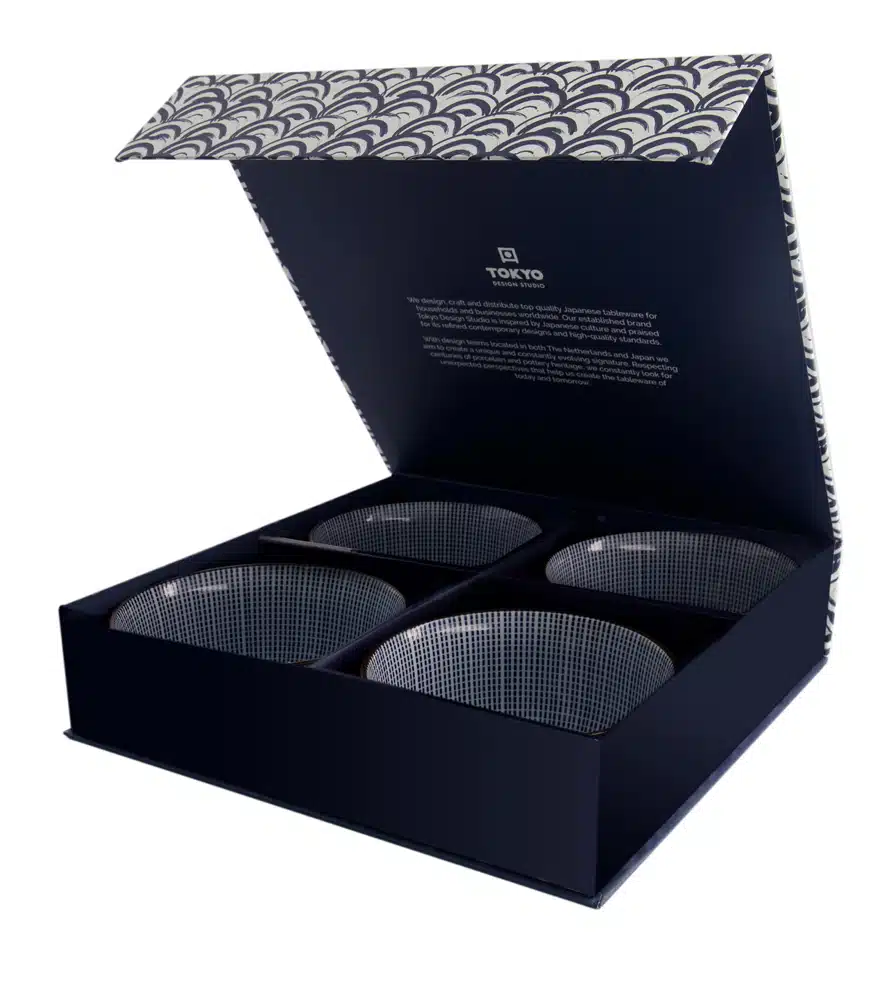 Tokyo Design Studio - Sendan Tokusa - Tayo Bowls Set - 4 Pieces - 500ml - Image 2
