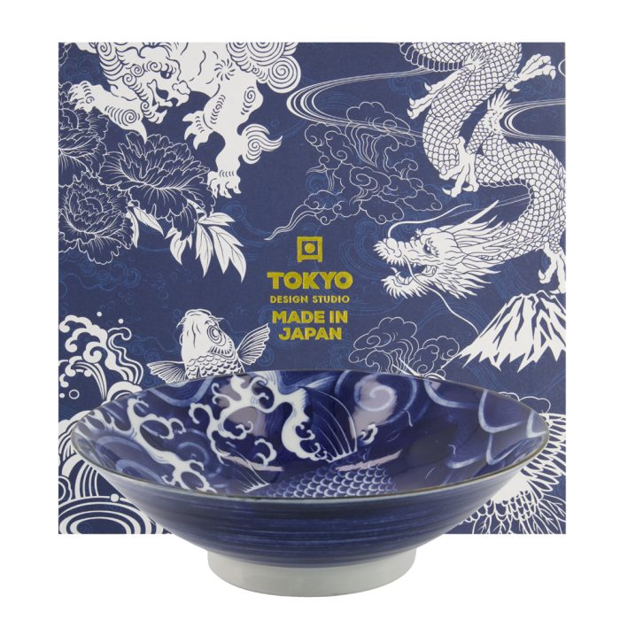 Tokyo Design Studio - Japonism Carp - Saladekom Set - Geschenkdoos - 1 Stuk - 1600ml