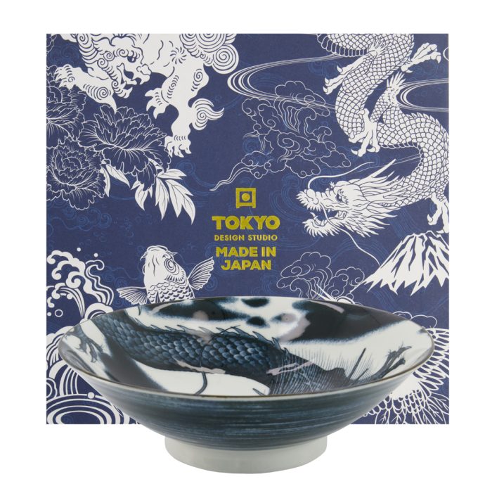 Tokyo Design Studio - Japonism Dragon - Saladekom Set - Geschenkdoos - 1 Stuk - 1600ml