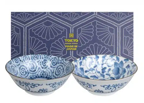 Tokyo Design Studio – Mixed Bowls – Kommenset - 2 Stuk - Geschenkdoos – 19x7.5cm – 1000ml