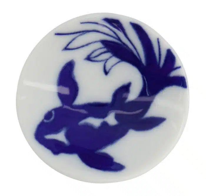 Tokyo Design Studio - Goldfish - Chopstick rest - Blue/White - Image 2