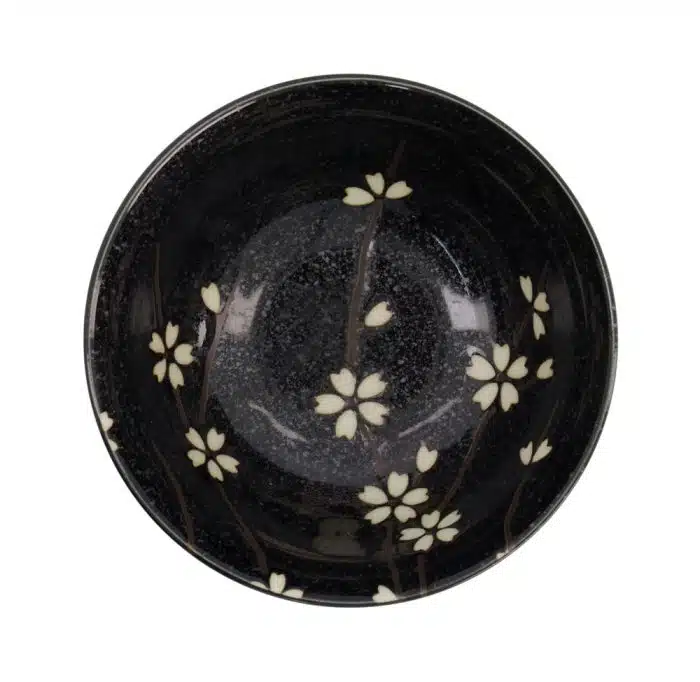 Tokyo Design Studio – Mixed Bowls – Tayo Bowl – Sosyun Hana Black – 14.8×6.8cm 550ml - Image 3