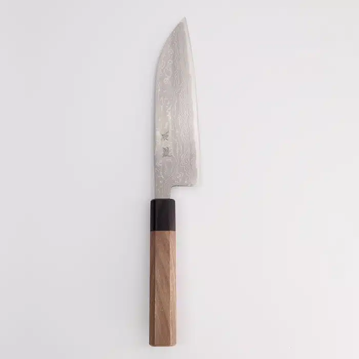 Ishizuchi Knife - Damascus Santoku polished - Blue 2 - 16.5 cm - Image 2