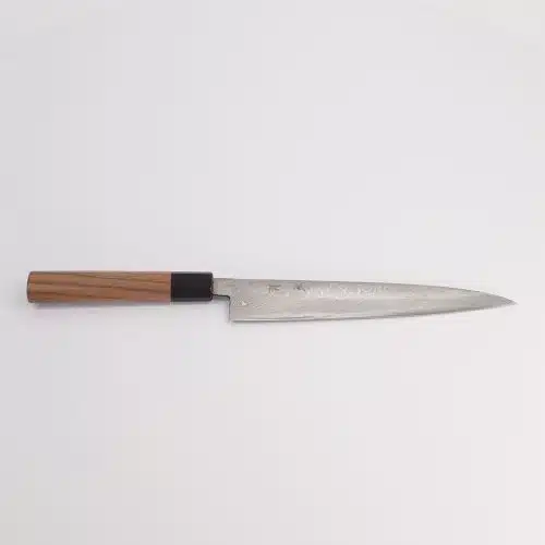 Ishizuchi Mes - Blue2 - Damascus Polished Sujihiki Slicer - 21cm
