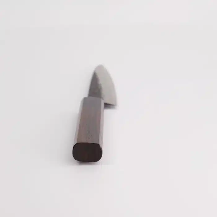 Ishizuchi Stainless Steel Knife - Aogami Super Kurohada - Petty Rosewood Octagon Handle - 13.5 cm - Image 4