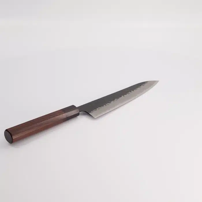Ishizuchi Stainless Steel Knife - Aogami Super Kurohada - Gyuto - Rosewood Octagon Handle - 21 cm - Image 2