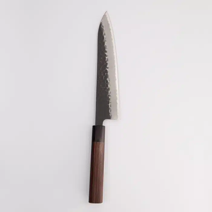Ishizuchi Stainless Steel Knife - Aogami Super Kurohada - Gyuto - Rosewood Octagon Handle - 21 cm - Image 3