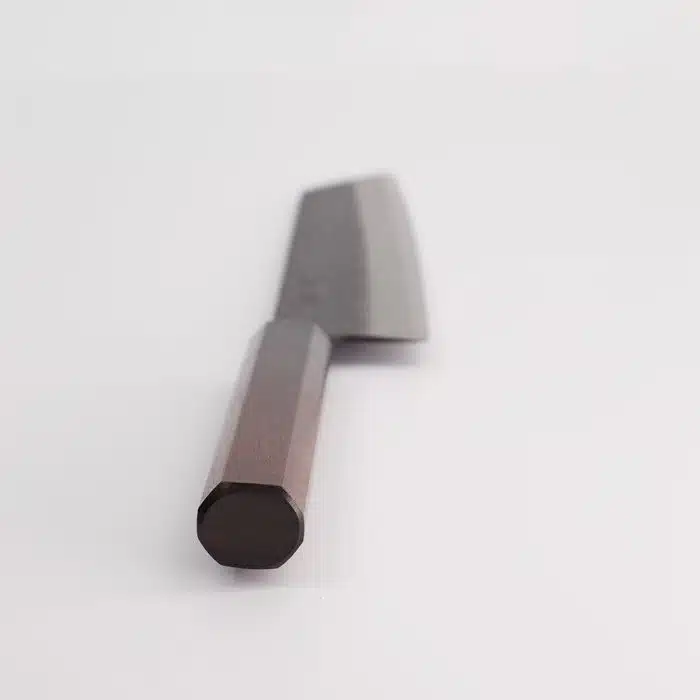 Ishizuchi Stainless Steel Knife - Aogami Super Kurohada - Kiritsuke - Rosewood Octagon Handle - 21 cm - Image 3