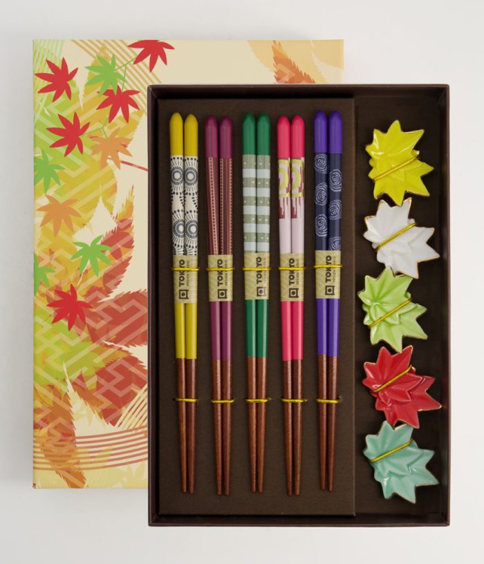 Tokyo Design Studio - Eetstokjes - Giftset - Maple Leaf