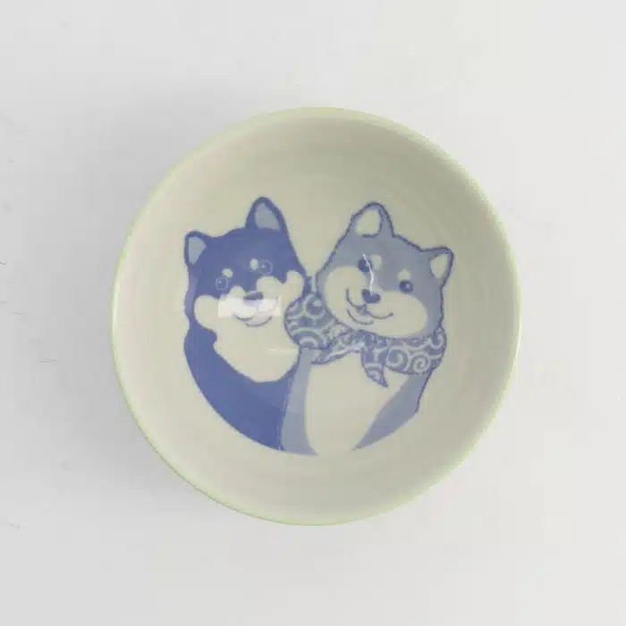 Tokyo Design Studio Kawaii Rice Bowl Shiba-Dog 11.5x6cm 300ml Green - Image 4