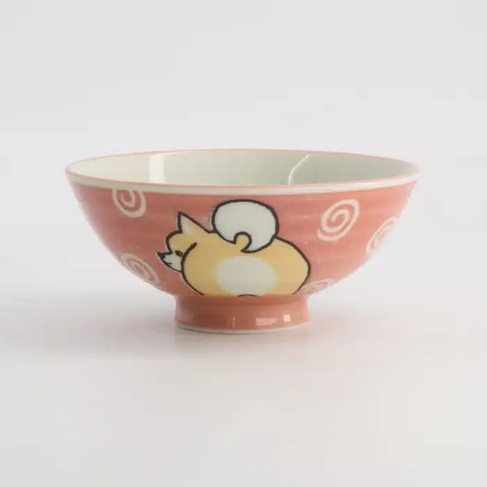 Tokyo Design Studio Kawaii Rice Bowl Shiba-Dog 14.5x6.5cm 500ml Pink