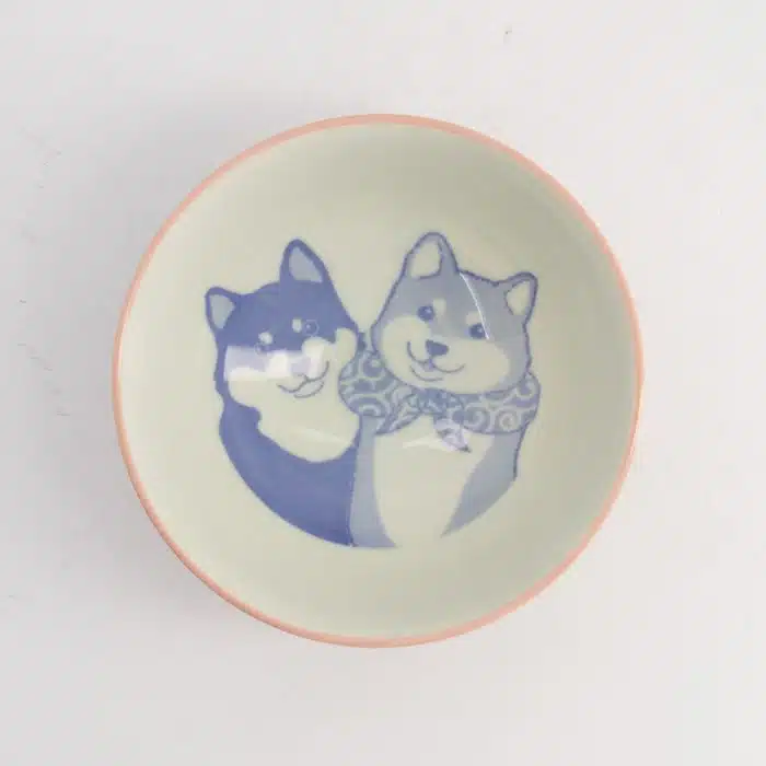 Tokyo Design Studio Kawaii Rice Bowl Shiba-Dog 14.5x6.5cm 500ml Pink - Image 2