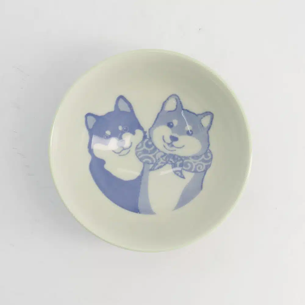 Tokyo Design Studio - Kawaii - Rice Bowl - Shiba Dog - Green - 14.5×6.5cm 500ml - Image 3