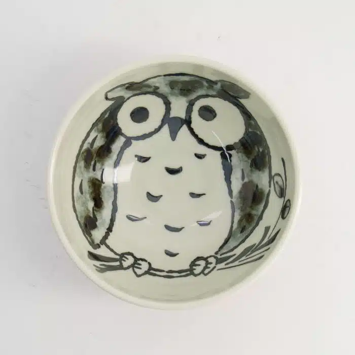 Tokyo Design Studio - Kawaii - Rice Bowl - Owl - Pink - 16×8cm 600ml - Image 3
