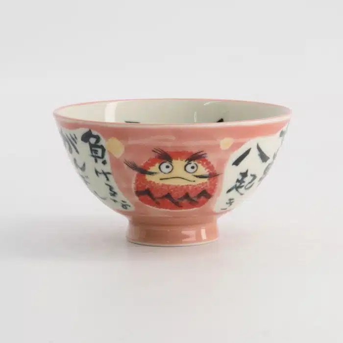 Tokyo Design Studio - Kawaii - Rice Bowl - Daruma - Pink - 11.5×6cm 300ml - Image 2